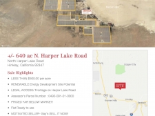 Listing Image #1 - Land for sale at 640 Harper Lake, Hinkley CA 92347