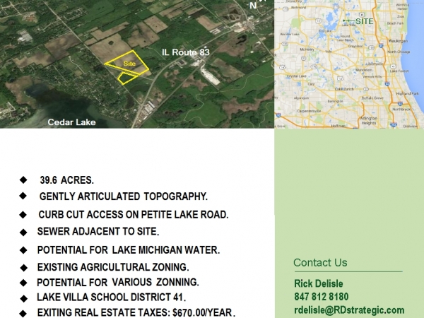 Listing Image #1 - Land for sale at 23688 West Petite Lake Road, Lake Villa IL 60046