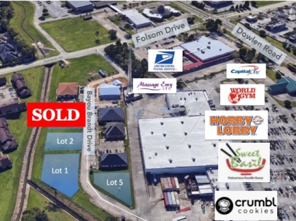 Listing Image #1 - Land for sale at Bayou Brandt Subdivision Lots  1, 2,  and 5, Beaumont TX 77706