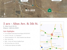 Listing Image #1 - Industrial for sale at Mojave SPACEPORT 5 ac Altus Ave, Mojave CA 93501
