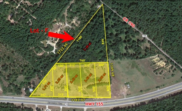 Listing Image #1 - Land for sale at 20768 HWY LOT F, FLINT TX 75762