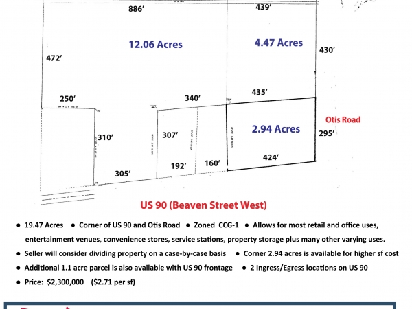 Listing Image #1 - Land for sale at 13501 US Highway 90 W, Jacksonville FL 32220