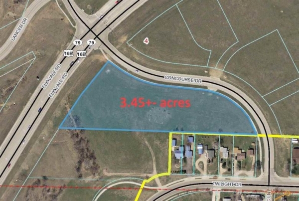 Listing Image #1 - Land for sale at TBD Concourse Dr - 3.45 Frontage Acres, Rapid City SD 57703 Listing Image #1 - Land for sale at TBD Concourse Dr - 3.45 Frontage Acres, Rapid City SD 57703