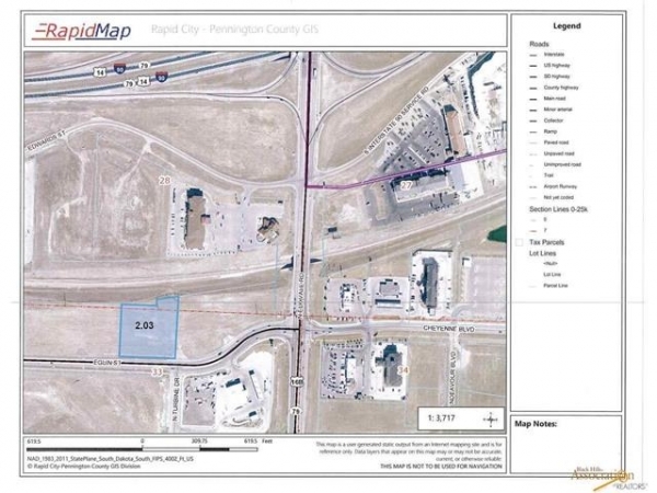 Listing Image #1 - Land for sale at TBD Eglin St - 2.03 Acres, Rapid City SD 57701