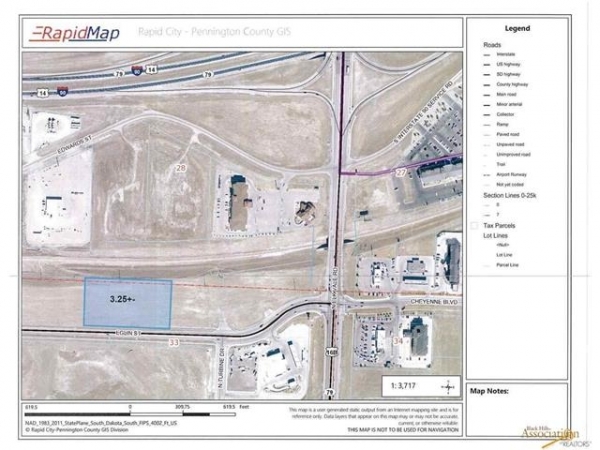 Listing Image #1 - Land for sale at TBD Eglin St - 3.25 Acres, Rapid City SD 57701