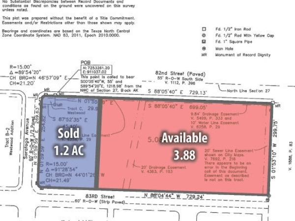 Listing Image #3 - Land for sale at SEC 82nd Street & Saratoga Avenue, Lubbock TX 79423