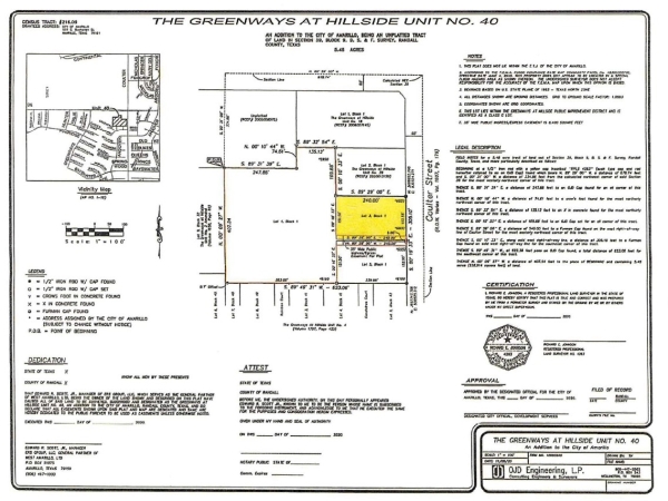 Listing Image #3 - Land for sale at Coulter South of Hillside Lot 2, Amarillo TX 79109