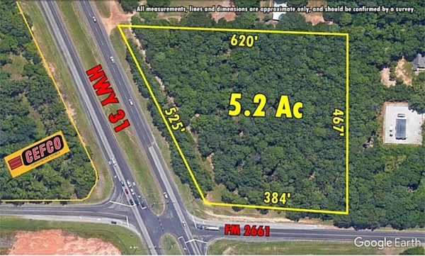 Listing Image #1 - Land for sale at 16151 W HWY 31, Tyler TX 75709