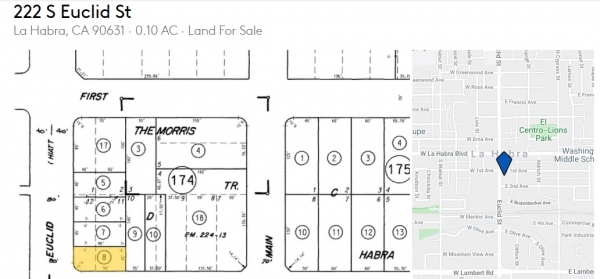 Listing Image #1 - Land for sale at 222 S. Euclid Street, La Habra CA 90631