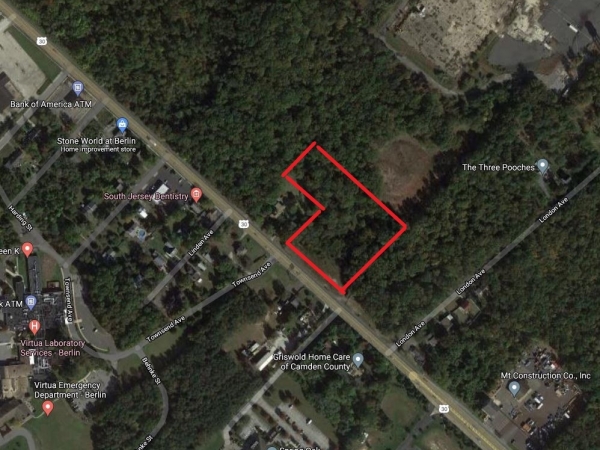 Listing Image #1 - Land for sale at Lot 2 White Horse Pike, Berlin NJ 08009