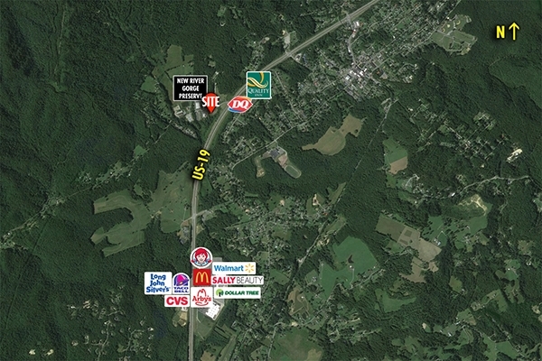 Listing Image #1 - Retail for sale at SWC US 19 & Laurel Creek Road, Fayetteville WV 25840