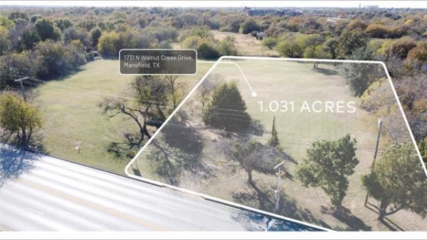 Listing Image #1 - Land for sale at 1731 N Walnut Creek Drive, Mansfield TX 76063