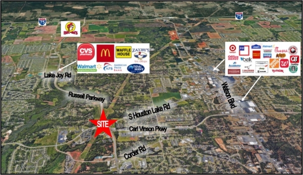 Listing Image #1 - Land for sale at S Houston Lake Road & Russell Parkway, Warner Robins GA 31088