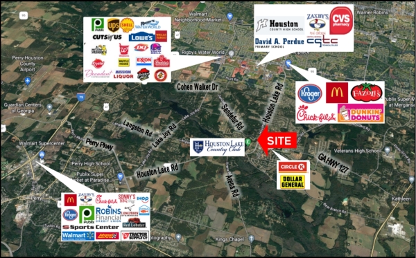 Listing Image #1 - Land for sale at Houston Lake Road & Sandefur Road, Kathleen GA 31047