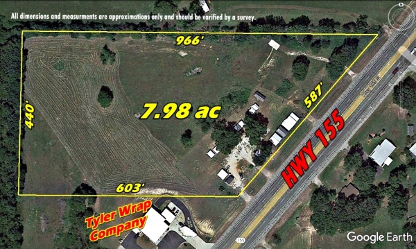 Listing Image #1 - Land for sale at 16326 HWY 155, Tyler TX 75703