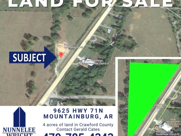 Listing Image #1 - Land for sale at 9625 N HWY 71, Mountainburg AR 72946