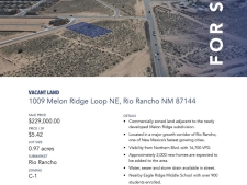 Listing Image #2 - Land for sale at 1009 Melon Ridge Loop NE, Rio Rancho NM 87144