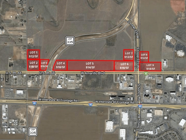 Listing Image #1 - Land for sale at Amarillo Blvd W Between Helium & Soncy, Amarillo TX 79124
