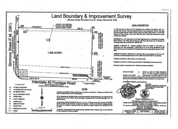 Listing Image #2 - Land for sale at NEC I-40 & Simmons, Bushland TX 79012