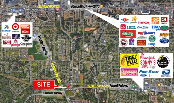 Listing Image #1 - Land for sale at 1850 Russell Parkway, Warner Robins GA 31088