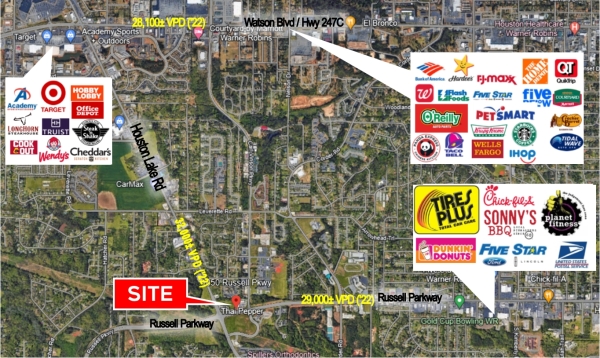 Listing Image #2 - Land for sale at 1850 Russell Parkway, Warner Robins GA 31088