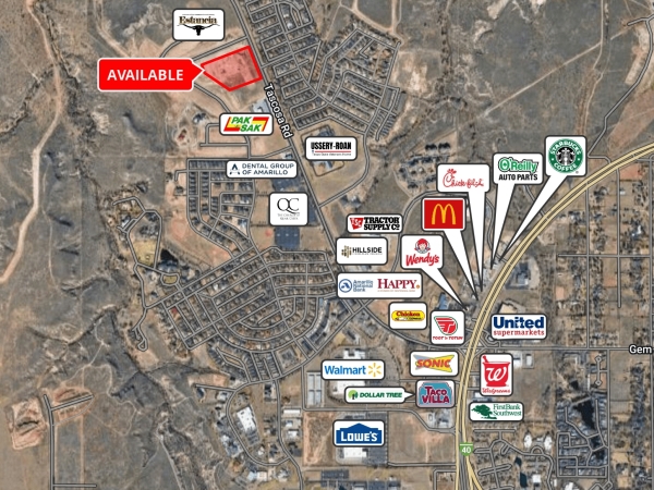 Listing Image #1 - Land for sale at Tascosa Rd West of Amarillo Blvd, Amarillo TX 79124