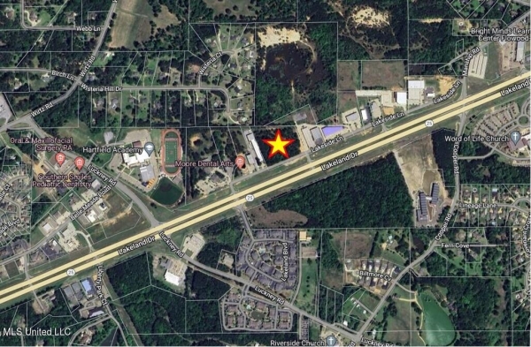 Listing Image #1 - Land for sale at 6.15 Acres Lakeland Drive, Flowood MS 39232