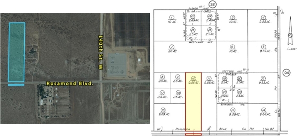Listing Image #2 - Land for sale at Rosamond Blvd near 140th St West, Rosamond CA 93560