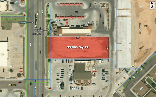Listing Image #2 - Land for sale at 6711 Milwaukee Avenue, Lubbock TX 79424