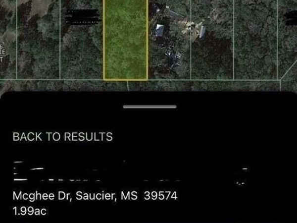 Listing Image #2 - Land for sale at Mcghee Drive, Saucier MS 39574