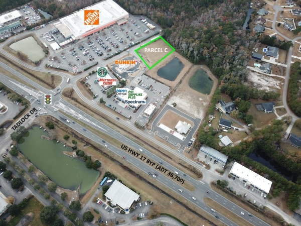 Listing Image #1 - Land for sale at Parcel C Tadlock Drive Pad site behind Dunkin and beside Home Depot, Murrells Inlet SC 29576