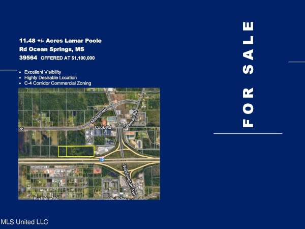Listing Image #2 - Land for sale at Lamar Poole Road, Ocean Springs MS 39564