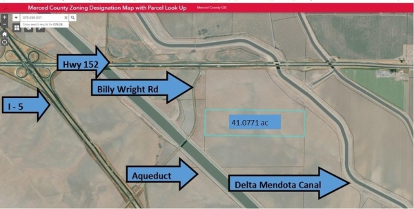 Listing Image #1 - Land for sale at 2 Billy Wright Road, Los Banos CA 93635