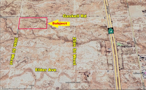 Listing Image #1 - Land for sale at SEC of 30th St W & Gaskell Rd, Unincorporated Kern County CA 93560