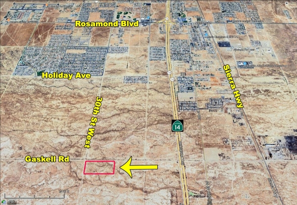 Listing Image #2 - Land for sale at SEC of 30th St W & Gaskell Rd, Unincorporated Kern County CA 93560