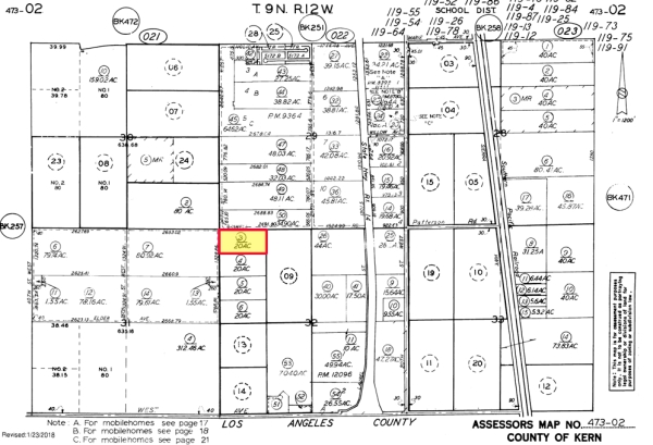 Listing Image #3 - Land for sale at SEC of 30th St W & Gaskell Rd, Unincorporated Kern County CA 93560