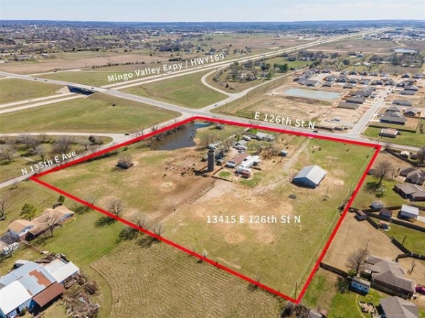 Listing Image #1 - Land for sale at 13415 E 126th Street N., Collinsville OK 74021