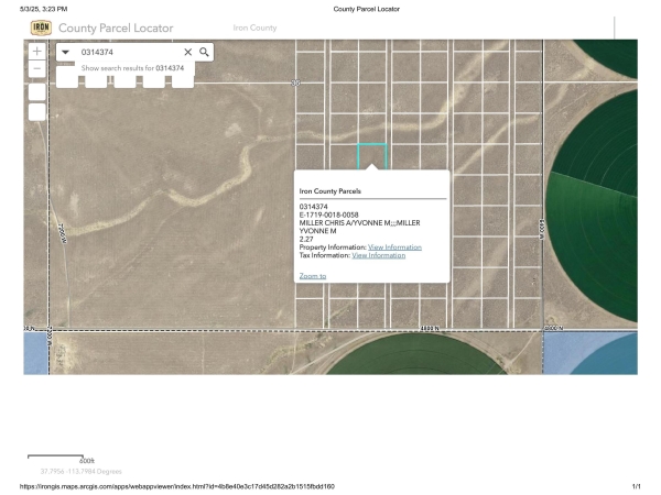 Listing Image #3 - Land for sale at Lot 22, Blk D, Beryl UT 84714