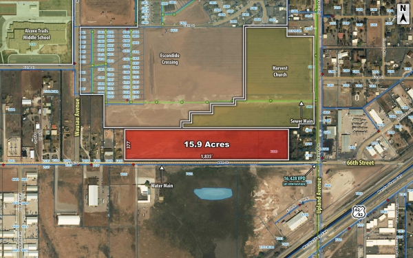 Listing Image #1 - Land for sale at NWQ 66th Street & Upland Avenue, Lubbock TX 79407