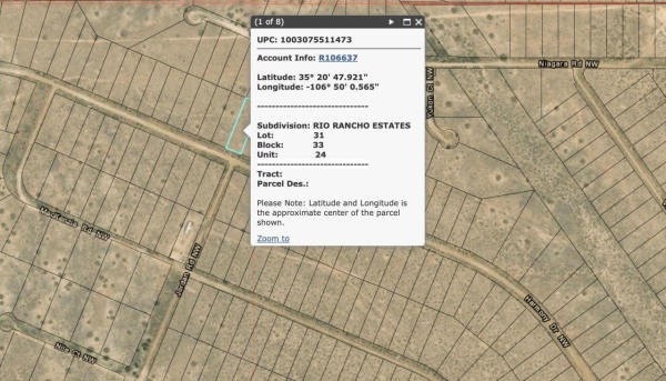 Listing Image #2 - Land for sale at Four Side-by-Side Harmony Lots, Rio Rancho NM 87144