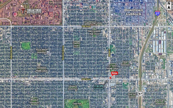 Listing Image #2 - Land for sale at NEC of 34th & Avenue Q 3311 Avenue Q, Lubbock TX 79411