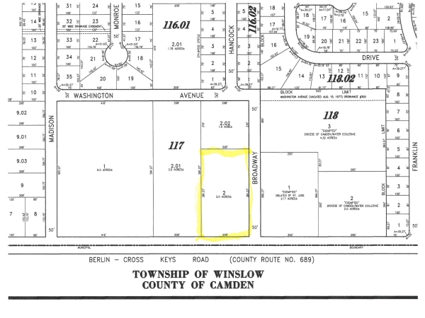 Listing Image #1 - Land for sale at 277 Cross Keys Rd, Pine Hill NJ 08021