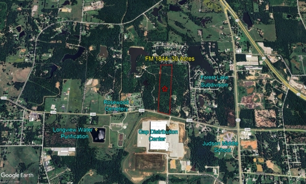 Listing Image #1 - Land for sale at FM 1844- 30 Acres, Longview TX 75602