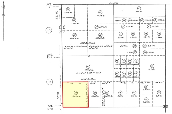 Listing Image #3 - Land for sale at 100th St W & Avenue E-8, Unincorporated LA County CA 93536