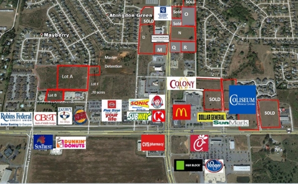 Listing Image #2 - Land for sale at 1280 S. Houston Lake Road Lot Q, Warner Robins GA 31088