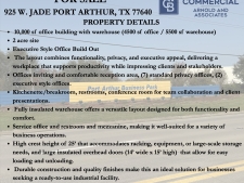 Listing Image #2 - Industrial for sale at 925 W Jade, Port Arthur TX 77640
