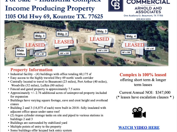 Listing Image #1 - Industrial for sale at 1105 Old Hwy 69, Kountze TX 77625 Listing Image #1 - Industrial for sale at 1105 Old Hwy 69, Kountze TX 77625