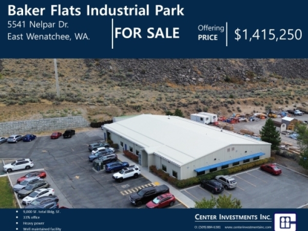 Listing Image #1 - Industrial Park for sale at 5541 Nelpar Dr, East Wenatchee WA 98802