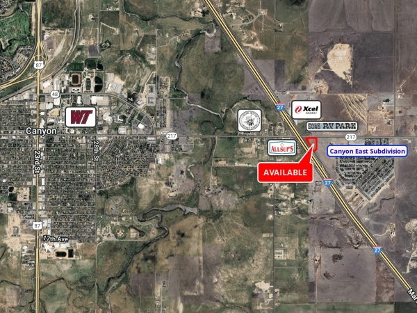 Listing Image #1 - Land for sale at SE Corner I-27 & 4th Ave (W State Hwy 217), Canyon TX 79015