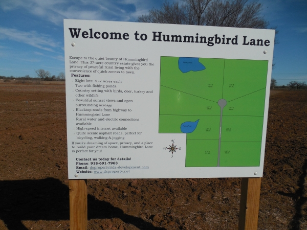 Listing Image #1 - Land for sale at Lot 2 Hummingbird Lane, Stillwater OK 74074